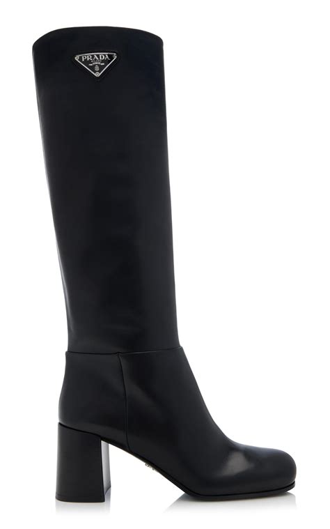 stivai prada|Stivali Leather Knee Boots By Prada .